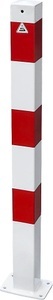 undefined, Absperrpfosten, 70 x 70 mm, weiß / rot zum Aufdübeln ohne Öse, Schake Absperrpfosten, 70 x 70 mm, weiß / rot, zum Aufdübeln, ohne Öse