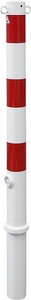 undefined, Absperrpfosten, Ø 76 mm, weiß / rot herausnehmbar mit 2 Ösen, Schake Absperrpfosten, Ø 76 mm, weiß / rot, herausnehmbar, mit 2 Ösen