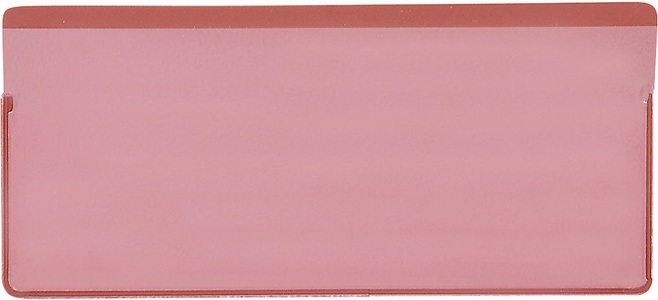 undefined, Etikettentaschen, VE 50 Stk mit Magnetstreifen BxH 110 x 50 mm, rot, Etikettentaschen, VE 50 Stk, mit Magnetstreifen, BxH 110 x 50 mm, rot