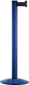 undefined, Gurtpfosten Aluminium, blau Gurtfarbe Dunkelblau, Gurtpfosten aus Aluminium, Pfosten blau, Auszug 2300 mm, Gurtfarbe Dunkelblau