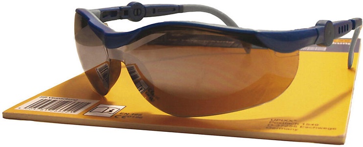 undefined, Schutzbrille CYCLE silber VE 3 Stk, Leipold Doehle 26752 Schutzbrille verspiegelt Blau, Grau EN 166-1 DIN 166-1