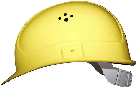 undefined, 4-Punkt-Schutzhelm Polyethylen gelb, Voss Helme 2680-YE Schutzhelm EN 397, EN 166 Gelb