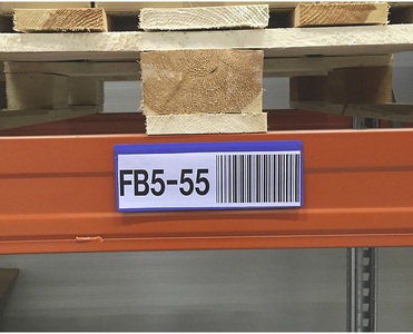 undefined, Etikettentaschen, VE 50 Stk mit Magnetstreifen BxH 220 x 80 mm, VDA, blau, Etikettentaschen, VE 50 Stk, mit Magnetstreifen, BxH 220 x 80 mm, VDA, blau