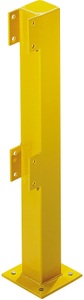 undefined, Pfosten für Sicherheitsgeländer für den Innenbereich Höhe 1000 mm für 2 Balken, Endpfosten, CrashStop Pfosten für Sicherheitsgeländer, für den Innenbereich, Höhe 1000 mm für 2 Balken, Endpfosten