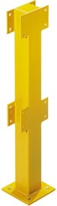 undefined, Pfosten für Sicherheitsgeländer für den Innenbereich Höhe 500 mm für 1 Balken, Mittelpfosten, CrashStop Pfosten für Sicherheitsgeländer, für den Innenbereich, Höhe 500 mm für 1 Balken, Mittelpfosten