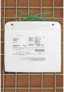 undefined, Einstecktasche, magnetisch mit Haken und Magnetstreifen, für Papierformat DIN A4 HxB 220 x 310 mm, Querformat, VE 25 Stk, Einstecktasche, magnetisch, mit Haken und Magnetstreifen, für Papierformat DIN A4, HxB 220 x 310 mm, Querformat, VE 25 Stk