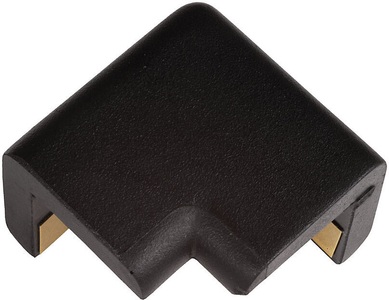 SHG, SHG Knuffi® Schutzecke Typ H, 2D, VE 4 Stk schwarz, Schutzecke für Knuffi Eckschutzprofil Typ H, L 42 x B 22 mm, selbstklebend, PU-Schaum, 2-schenkelig, schwarz