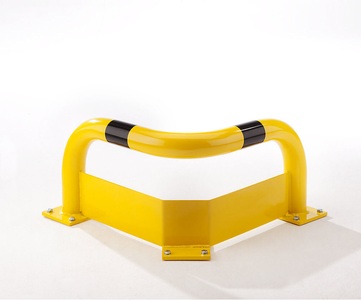undefined, Rammschutz-Ecke mit Unterfahrschutz Höhe 350 mm, Eck-Schutzbügel mit Unterfahrschutz, Innenbereich, HxB 350 x 600 mm