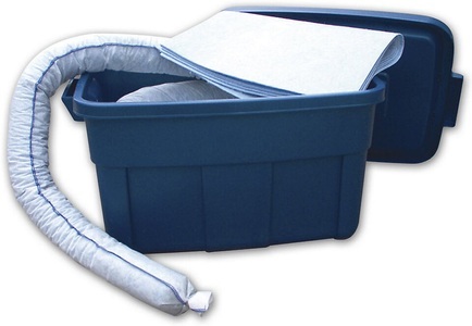undefined, Leckage-Notfallset in Transportbox Ausführung Öl, Leckage Notfallset, für bis zu 50 l Öle, Benzin & Diesel, in praktischer Transportbox