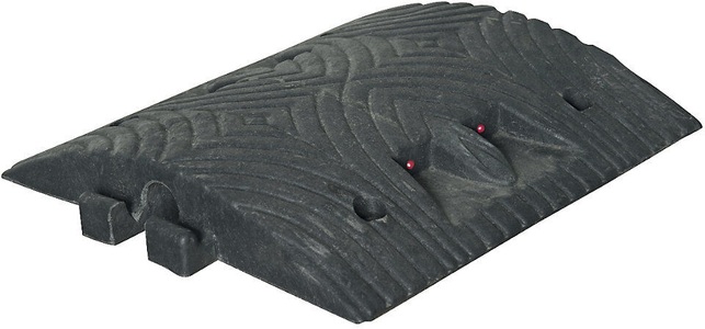 undefined, Fahrbahnschwelle Modell 5-RE Normelement schwarz, Fahrbahnschwelle Recycling, < 10 km/h, Grundelement, schwarz