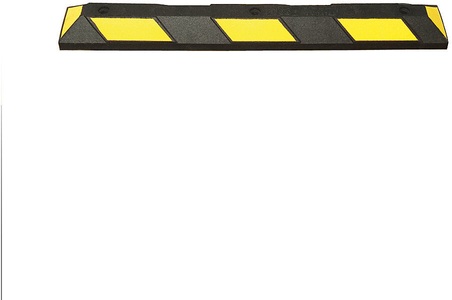 undefined, Radstopp LxBxH 1200 x 150 x 100 mm schwarz / gelb reflektierend, Parkplatzbegrenzung Park-It®, LxB 1.200 x 150 mm, schwarz-gelb
