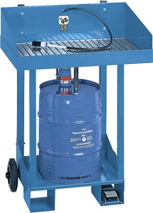 undefined, Kleinteilereiniger mobil, für Fassgröße 50 l Gerät einzeln Arbeitsbreite x -tiefe x -höhe 790 x 490 x 920 mm, Kleinteilereiniger für 50-Liter-Fässer, mobil, Stahlblech