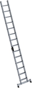 Guenzburger, Guenzburger Anlegeleiter mit Stufen Profiausführung, Breite 420 mm 14 Stufen, mit nivello®-Traverse, MUNK Anlegeleiter mit Stufen, Profiausführung, Breite 420 mm, 14 Stufen, mit nivello®-Traverse