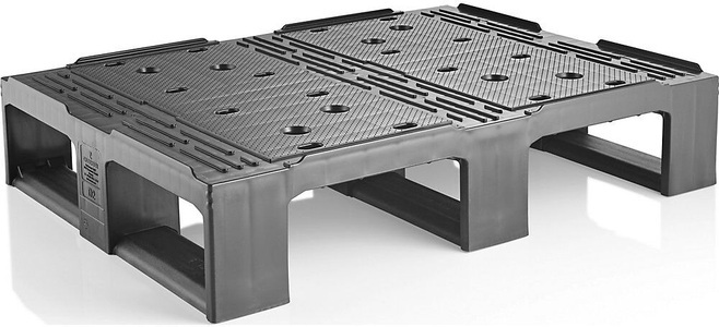 undefined, Kunststoff-Halbpalette schwarz ab 10 Stk, ratioform Kunststoff-Halbpalette, schwarz, ab 10 Stk