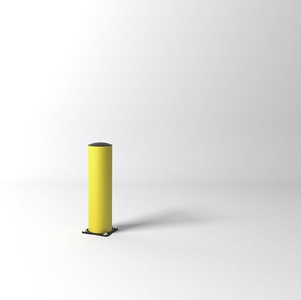 undefined, FLEX IMPACT Rammschutzpoller Durchmesser Ø 200 mm Höhe 750 mm, FLEX IMPACT Rammschutzpoller, Ø 200 mm, Höhe 750 mm, gelb, verzinkte Bodenplatte