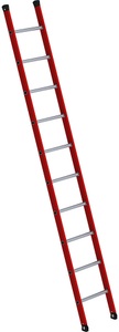 undefined, Kunststoff-Anlegeleiter mit geriffelten Aluminium-Sprossen 10 Sprossen, MUNK Kunststoff-Anlegeleiter, mit geriffelten Aluminium-Sprossen, 10 Sprossen