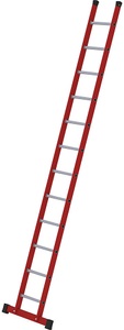 undefined, Kunststoff-Anlegeleiter mit geriffelten Aluminium-Sprossen 12 Sprossen inkl. Traverse, MUNK Kunststoff-Anlegeleiter, mit geriffelten Aluminium-Sprossen, 12 Sprossen inkl. Traverse