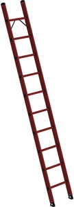 undefined, Vollkunststoff-Anlegeleiter komplett aus GFK 10 Sprossen, MUNK Vollkunststoff-Anlegeleiter, komplett aus GFK, 10 Sprossen