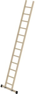 undefined, Holz-Anlegeleiter mit Sprossen 12 Sprossen inkl. Traverse, MUNK Günzburger Steigtechnik 33115 Holz Anlegeleiter Montage mit Werkzeug Arbeitshöhe (max.): 4.7 m
