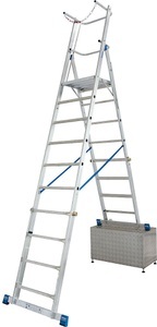 KRAUSE, Krause 127648 Podestleiter fahrbar Arbeitshöhe (max.): 4.64 m Aluminium 26 kg, Krause 127648 Podestleiter fahrbar Arbeitshöhe (max.): 4.64 m Aluminium 26 kg