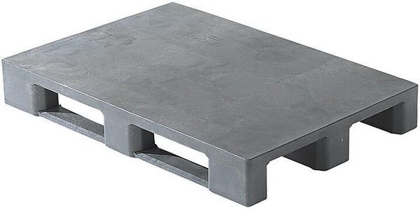 undefined, EURO-Kunststoffpalette mit Rand, Oberdeck geschlossen grau, ab 10 Stk, ratioform EURO-Kunststoffpalette, mit Rand, Oberdeck geschlossen, grau, ab 10 Stk