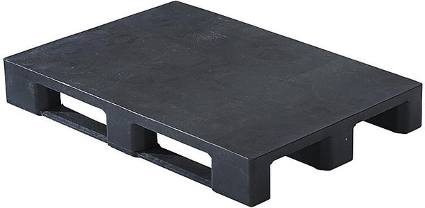 undefined, EURO-Kunststoffpalette mit Rand, Oberdeck geschlossen anthrazit, ab 10 Stk, ratioform EURO-Kunststoffpalette, mit Rand, Oberdeck geschlossen, anthrazit, ab 10 Stk