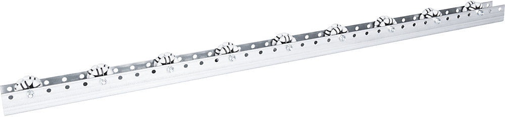undefined, Allseitenrollenleisten für leichte Lasten, Tragfähigkeit 10 kg Teilung 133 mm, Länge 1,2 m, Allseitenrollenleiste, für leichte Lasten, Tragfähigkeit 10 kg, Teilung 133 mm, Länge 1,2 m