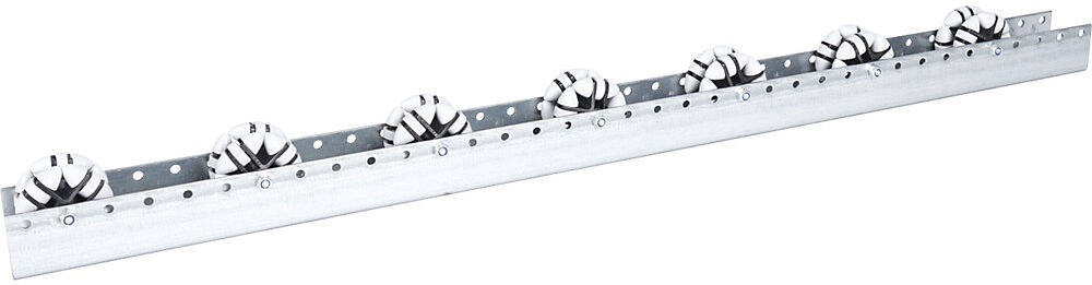 undefined, Allseitenrollenleisten für schwere Lasten, Tragfähigkeit 40 kg Teilung 166 mm, Länge 1,2 m, Allseitenrollenleiste, für schwere Lasten, Tragfähigkeit 40 kg, Teilung 166 mm, Länge 1,2 m