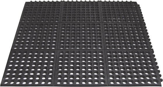 undefined, Yoga-Matte NR Allround, HxBxT 15 x 900 x 900 mm schwarz, gelochte Oberfläche, Arbeitsplatzmatte Yoga Allround®, schwarz, 1 Stück