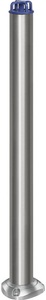 undefined, Edelstahl-Sperrpfosten Ø 76 mm, Kettenkopf zum Aufdübeln, klappbar, Edelstahl-Sperrpfosten, mit Kettenkopf, zum Aufdübeln, Ø 76 mm, klappbar