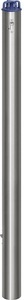 undefined, Edelstahl-Sperrpfosten Ø 76 mm, Kettenkopf zum Einbetonieren, mit Bodenhülse, Profilzylinder, Edelstahl-Sperrpfosten, mit Kettenkopf, zum Einbetonieren mit Bodenhülse, Ø 76 mm, mit Bodenhülse, Profilzylinder