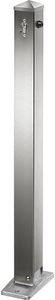 undefined, Edelstahl-Sperrpfosten 70 x 70 mm, Spitzkopf zum Aufdübeln, klappbar, Profilzylinder, Edelstahl-Sperrpfosten, mit Spitzkopf, zum Aufdübeln, 70 x 70 mm, klappbar, Profilzylinder