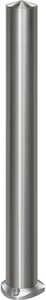 undefined, Edelstahl-Sperrpfosten Ø 102 mm, Spitzkopf zum Aufdübeln, selbstaufrichtend, Edelstahl-Sperrpfosten, mit Spitzkopf, selbstaufrichtend zum Aufdübeln, Ø 102 mm