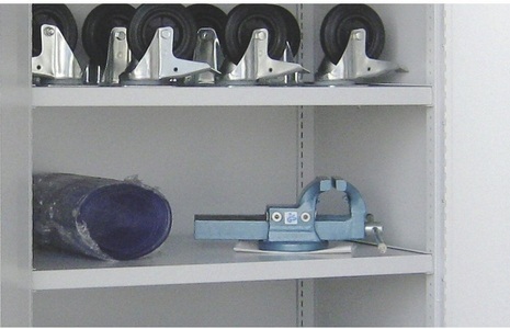 undefined, Einlegeboden, pulverbeschichtet für Schwerlastschrank ohne Trennwand, extrabreit grau, Pavoy Einlegeboden, pulverbeschichtet, für Schwerlastschrank ohne Trennwand, extrabreit, grau