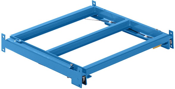 Lista, Lista Auszugrahmen BxT 890 x 860 mm, Fachlast 1000 kg, 65% ausziehbar lichtblau, LISTA Auszugrahmen, BxT 890 x 860 mm, Fachlast 1000 kg, 65% ausziehbar, lichtblau