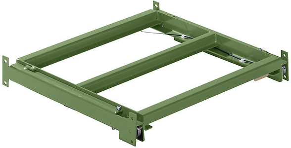 Lista, Lista Auszugrahmen BxT 890 x 860 mm, Fachlast 1000 kg, 65% ausziehbar resedagrün, LISTA Auszugrahmen, BxT 890 x 860 mm, Fachlast 1000 kg, 65% ausziehbar, resedagrün