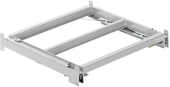 Lista, Lista Auszugrahmen BxT 1290 x 1260 mm, Fachlast 800 kg, 65% ausziehbar lichtgrau, LISTA Auszugrahmen, BxT 1290 x 1260 mm, Fachlast 800 kg, 65% ausziehbar, lichtgrau