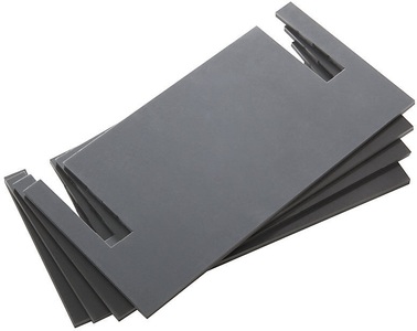 Lista, Lista Nivellierplatten PVC, grau, VE 4 Stk Stärke 4 mm, LISTA Nivellierplatten, PVC, grau, VE 4 Stk, Stärke 4 mm