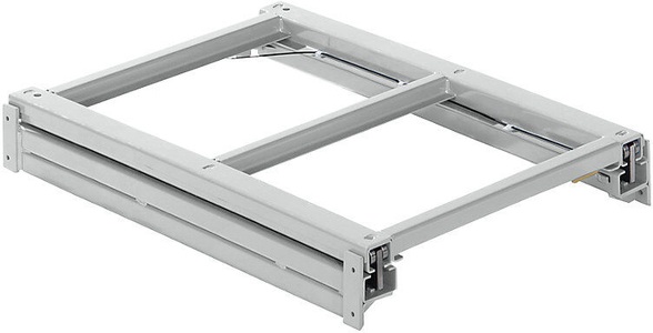 Lista, Lista Auszugrahmen BxT 890 x 1260 mm, Fachlast 800 kg, 100% ausziehbar lichtgrau, LISTA Auszugrahmen, BxT 890 x 1260 mm, Fachlast 800 kg, 100% ausziehbar, lichtgrau