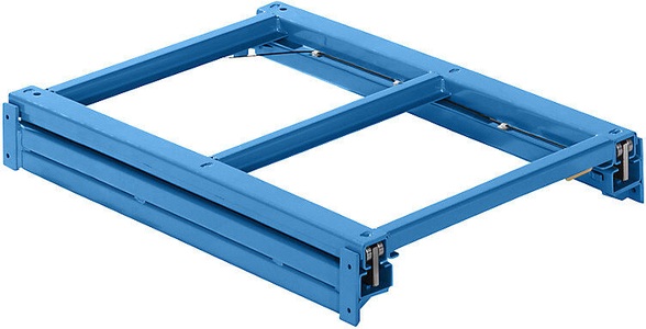 Lista, Lista Auszugrahmen BxT 890 x 1260 mm, Fachlast 800 kg, 100% ausziehbar lichtblau, LISTA Auszugrahmen, BxT 890 x 1260 mm, Fachlast 800 kg, 100% ausziehbar, lichtblau
