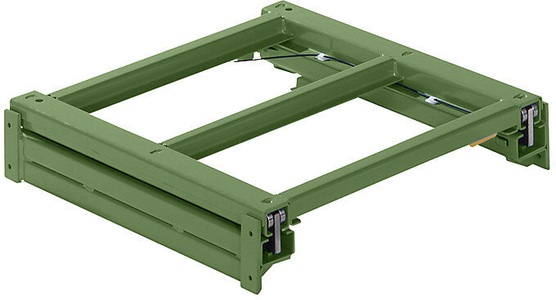 Lista, Lista Auszugrahmen BxT 1290 x 1260 mm, Fachlast 800 kg, 100% ausziehbar resedagrün, LISTA Auszugrahmen, BxT 1290 x 1260 mm, Fachlast 800 kg, 100% ausziehbar, resedagrün