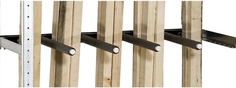 undefined, Unterteilungsrohr mit Endkappe für Langgutregal Tiefe 400 mm, SCHULTE Unterteilungsrohr mit Endkappe, für Langgutregal, Tiefe 400 mm