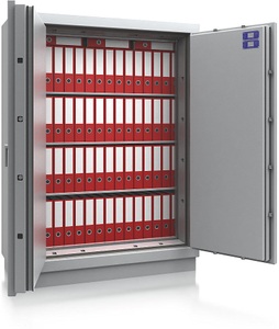 undefined, Dokumentenschrank, mehrwandig Sicherheitsstufe B, Feuerschutz S 120 P Außen-HxBxT 1800 x 1350 x 560 mm, Feuergeschützter Sicherheitsschrank, VDMA B, S2, S 120 P, HxBxT 1800 x 1350 x 560 mm