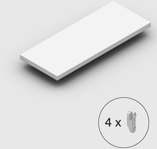 undefined, Fachboden RAL 7035, für Steckregal mittelschwer BxT 1000 x 400 mm, eurokraft pro Fachboden RAL 7035, für Steckregal, mittelschwer, BxT 1000 x 400 mm