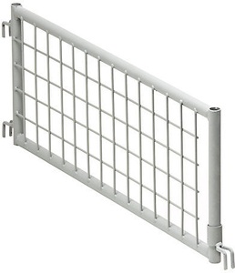 undefined, Gittertrennwand für Industrie-Gitterbox, niedrige Bauform steingrau RAL 7030, Gittertrennwand, für Industrie-Gitterbox, niedrige Bauform, steingrau RAL 7030