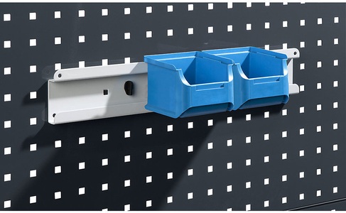 EUROKRAFT, EUROKRAFT Halteschiene für Sichtlagerkästen Breite 900 mm, eurokraft pro Halteschiene, für Sichtlagerkästen, Breite 900 mm