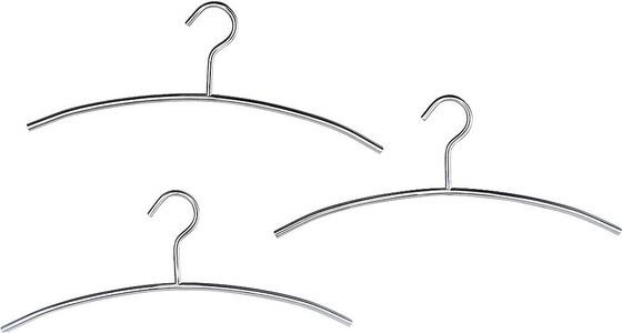 undefined, Edelstahl-Kleiderbügel VE 3 Stk Länge 460 mm, Edelstahl-Kleiderbügel, VE 3 Stk, Länge 460 mm