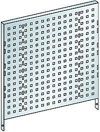 Lista, Lista Loch-Rückwand für Werkstattwagen BxH 660 x 640 mm lichtgrau RAL 7035, LISTA Loch-Rückwand für Werkstattwagen, BxH 660 x 640 mm, lichtgrau RAL 7035