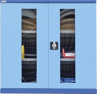 undefined, Sichtfenstertüren hellblau NCS S 1060-R80 B Höhe 1000 mm, Breite 1005 mm, 