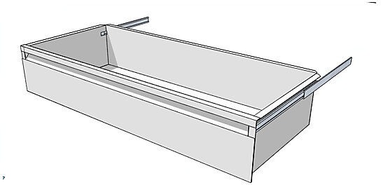 undefined, Schublade für Regal-Schranksystem Höhe 175 mm für Regaltiefe 400 mm, Schublade für Regal-Schranksystem, Höhe 175 mm, für Regaltiefe 400 mm